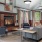 a living room with a fireplace