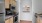 a kitchen with black appliances