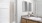 a bathroom with a marble countertop